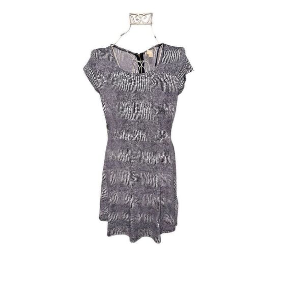 NEW WITH TAGS Beautiful Michael Kors BLUE And White Animal CROCODILE Print Dress - Picture 1 of 10